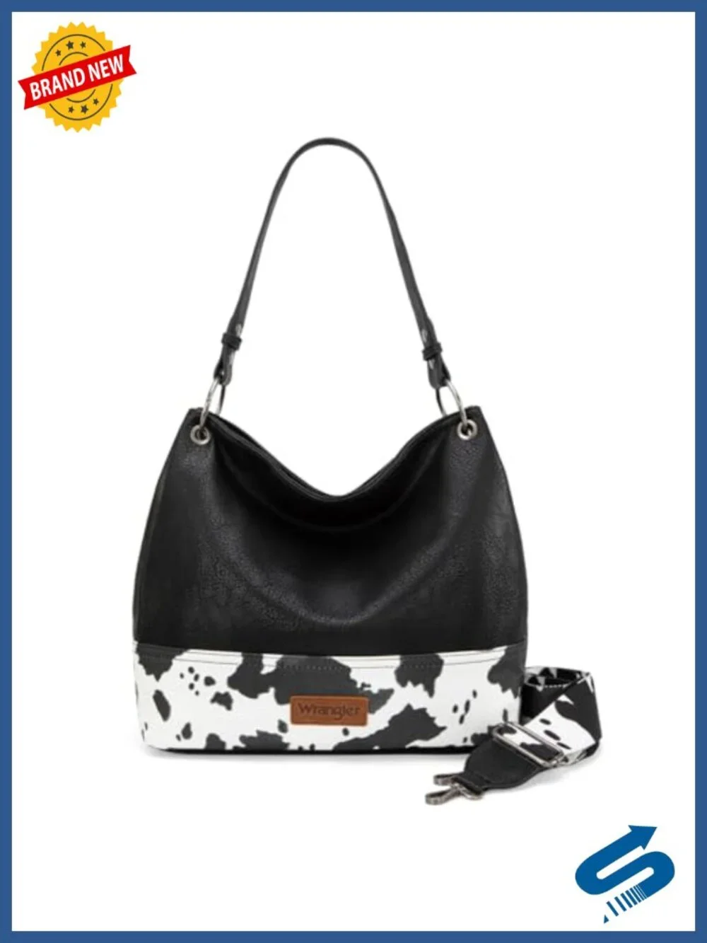 Vegan Leather Hobo Bag Top Handle Shoulder Purse with Detachable Crossbody Strap
